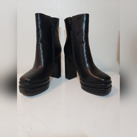 DREAM PAIRS Women's Platform Ankle Boots Chunky High Heels size 9 NEW NO… - Picture 4 of 16